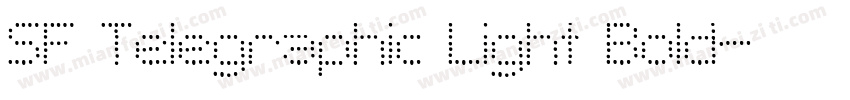 SF Telegraphic Light Bold字体转换